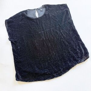Eileen Fisher Black Velvet Tunic Womens Small